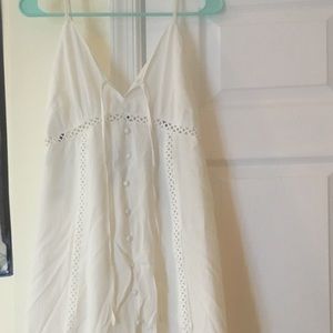 Forever 21 ivory high low dress